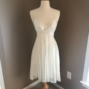 White BCBG Formal Dress